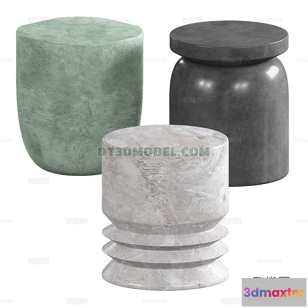 1517904 - FURNITURE - BEDSIDE TABLE - 3D Model For Interior Design - 2122 3D Max