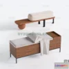 1517914 - FURNITURE - BEDSIDE TABLE - 3D Model For Interior Design - 2127 3D Max