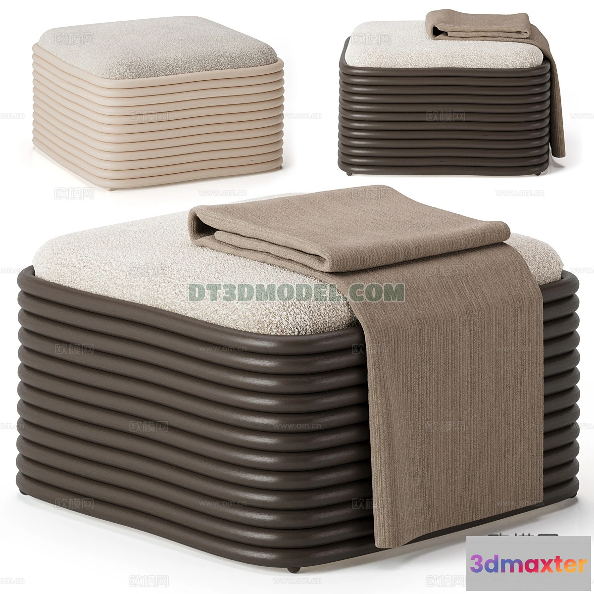 1517918 - FURNITURE - BEDSIDE TABLE - 3D Model For Interior Design - 2129 3D Max