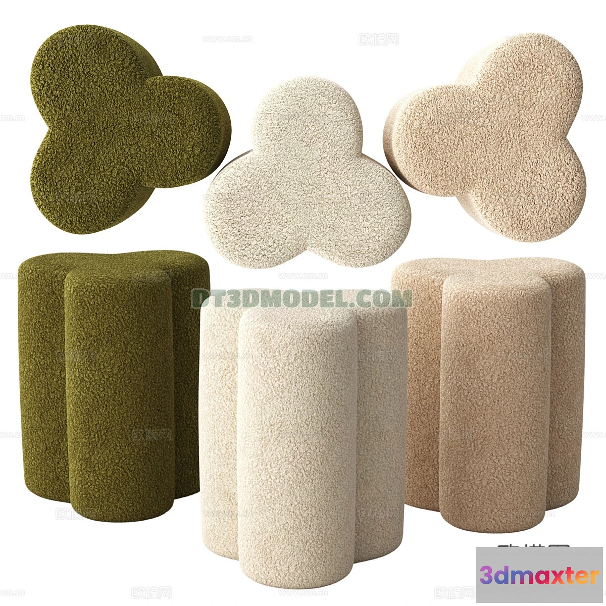 1517936 - FURNITURE - BEDSIDE TABLE - 3D Model For Interior Design - 2138 3D Max