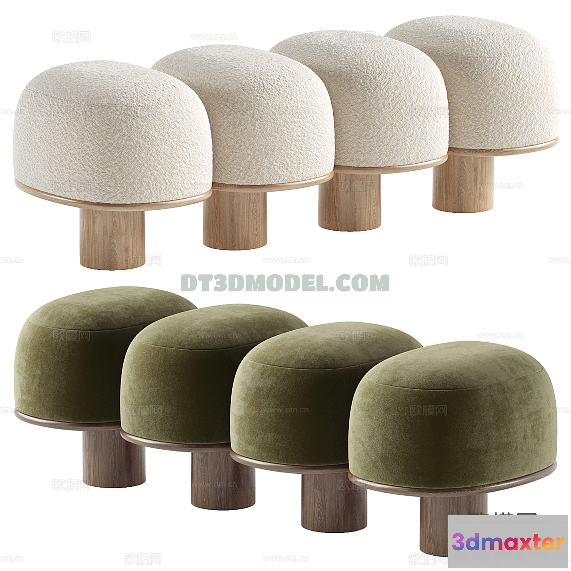 1517938 - FURNITURE - BEDSIDE TABLE - 3D Model For Interior Design - 2139 3D Max