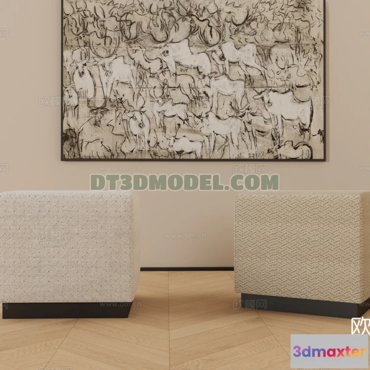 1517942 - FURNITURE - BEDSIDE TABLE - 3D Model For Interior Design - 2141 3D Max