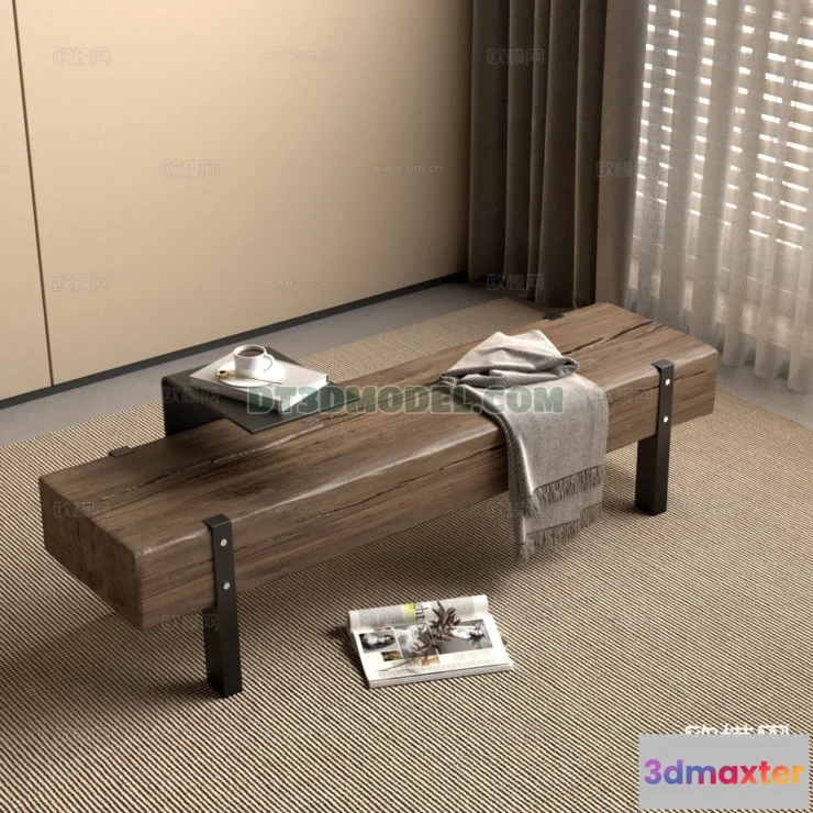 1517960 - FURNITURE - BEDSIDE TABLE - 3D Model For Interior Design - 2150 3D Max