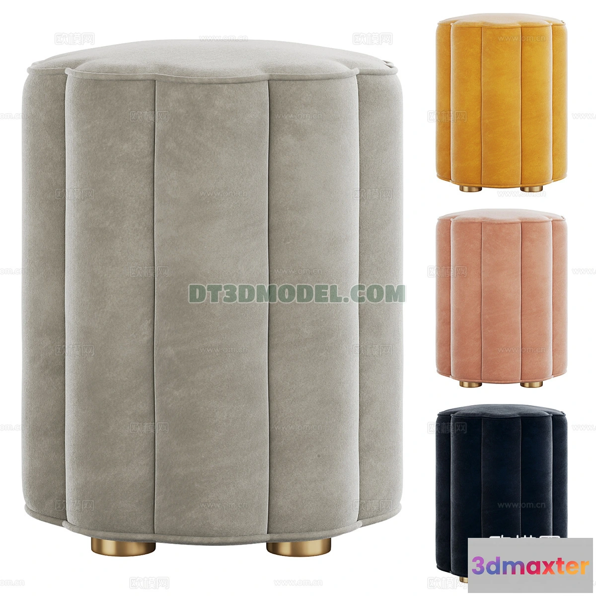 1517962 - FURNITURE - BEDSIDE TABLE - 3D Model For Interior Design - 2151 3D Max