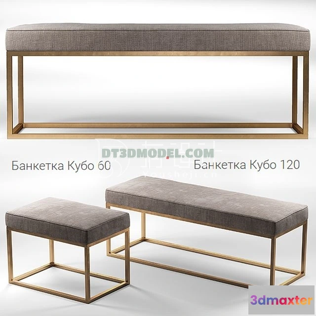 1517998 - FURNITURE - BEDSIDE TABLE - 3D Model For Interior Design - 2169 3D Max