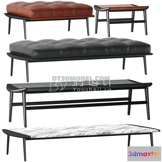 1518002 - FURNITURE - BEDSIDE TABLE - 3D Model For Interior Design - 2171 3D Max