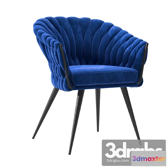 1028480 - Chair with armrest knot blue