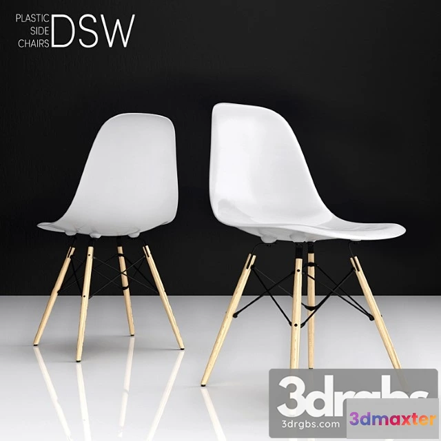 1028786 - Eames dsw plastic side chair