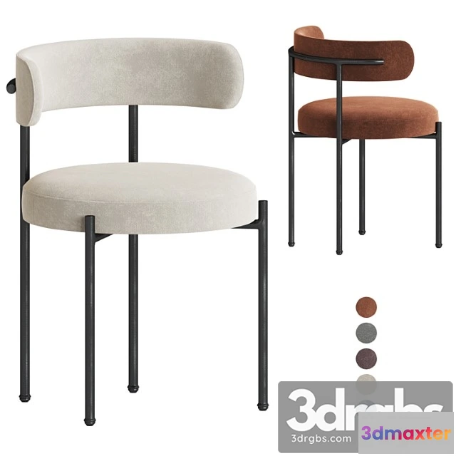 1029154 - Inesse boucle ivory dining chair