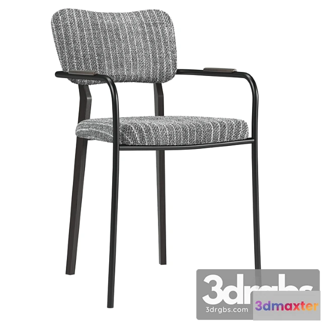 1029248 - Klee gray bouclé dining chair