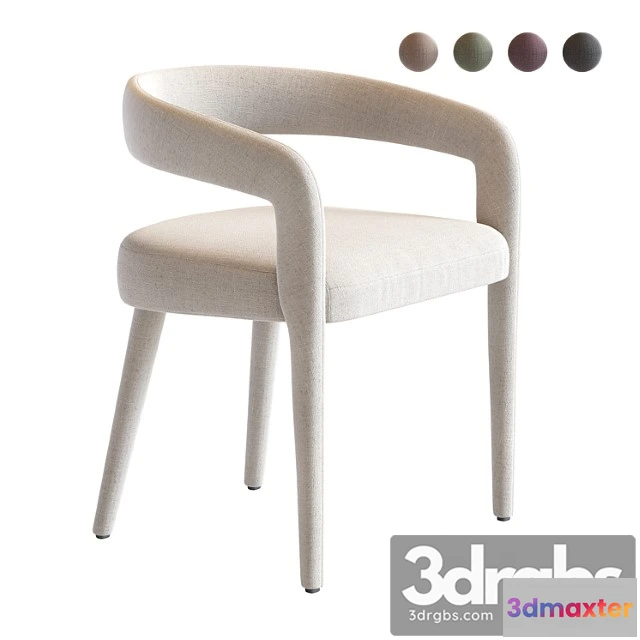 1029370 - Lisette white dining chair