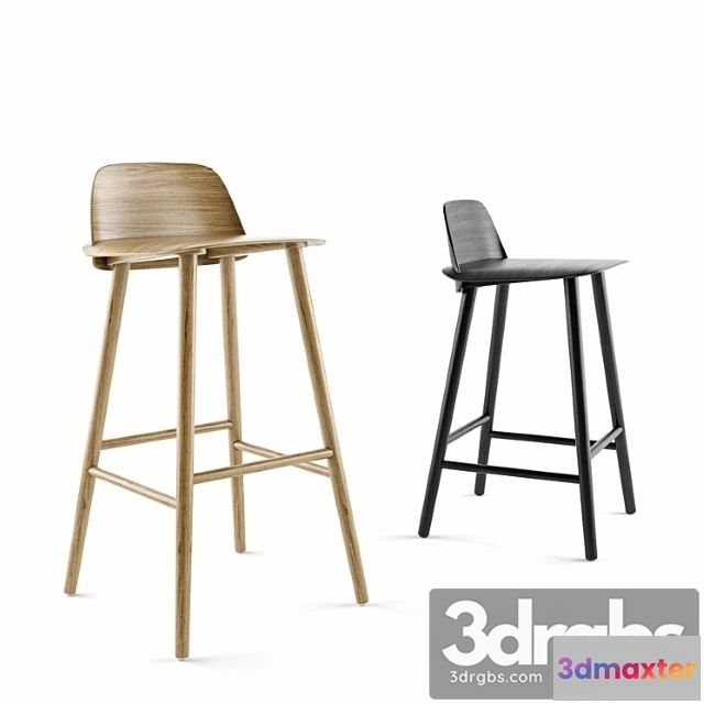 1029592 - Nerd bar stool by muuto
