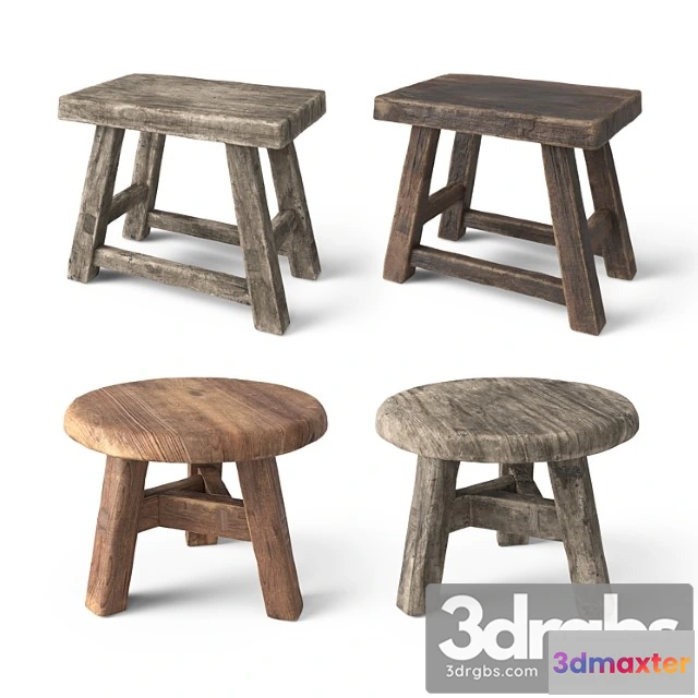 1029940 - Rustic wooden stools