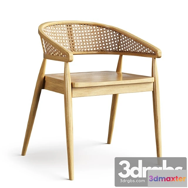 1030068 - Stool rattan wood