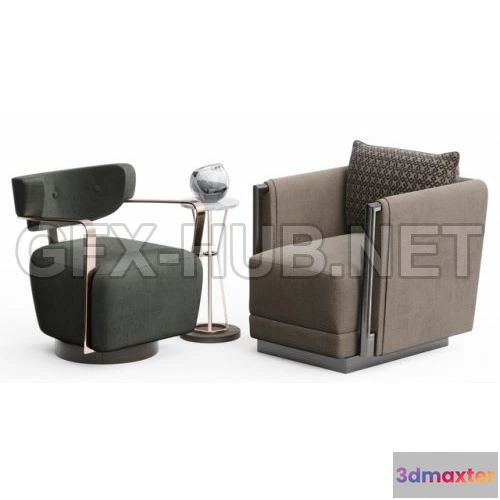 1076532 - Chair Set by Caracole 3D model - 210089