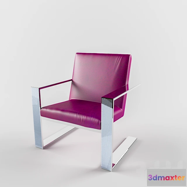 1089776 - Purple Leather Chair - 223333