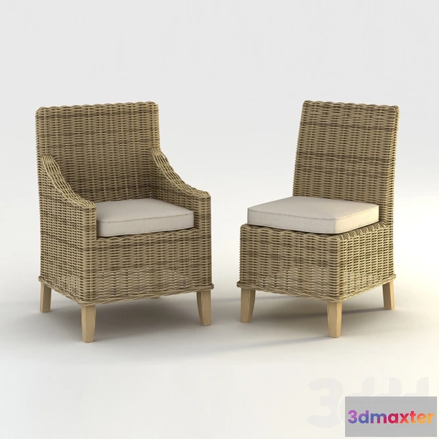 1089792 - PVC Wicker Outside Chair - 223349