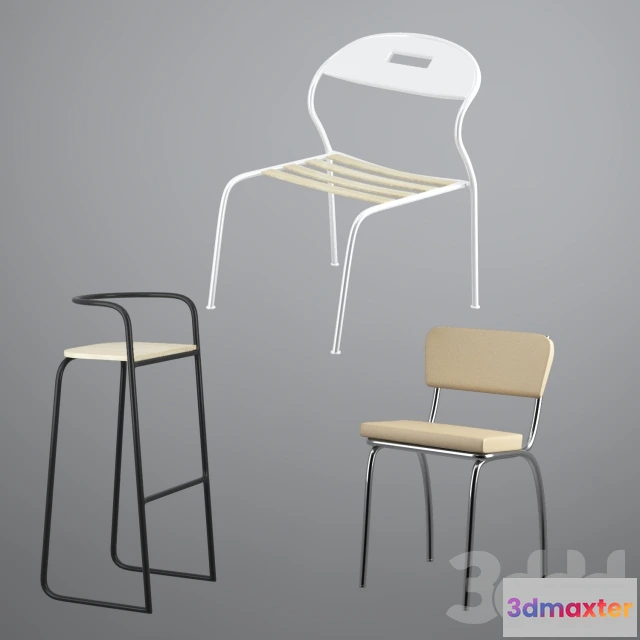 1091232 - Set Of 3 Chair - 224789