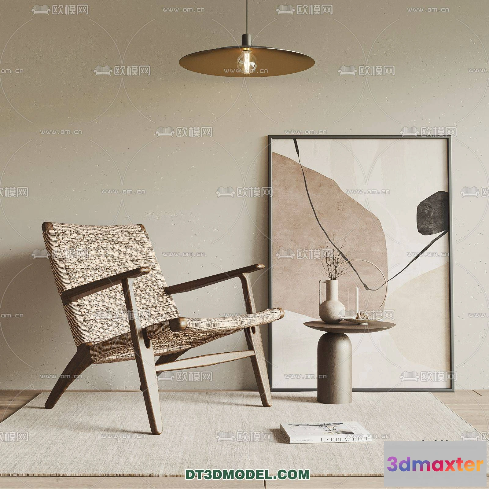 1161768 - WABI SABI STYLE 3D MODELS - CHAIR - ARMCHAIR - 0107