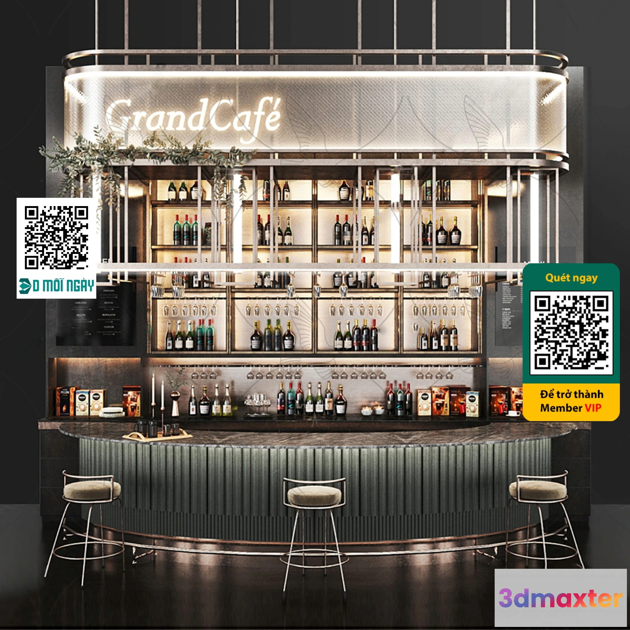 1245862 - OTHER MODELS - BAR - VRAY  CORONA - 3D MODEL - 4055