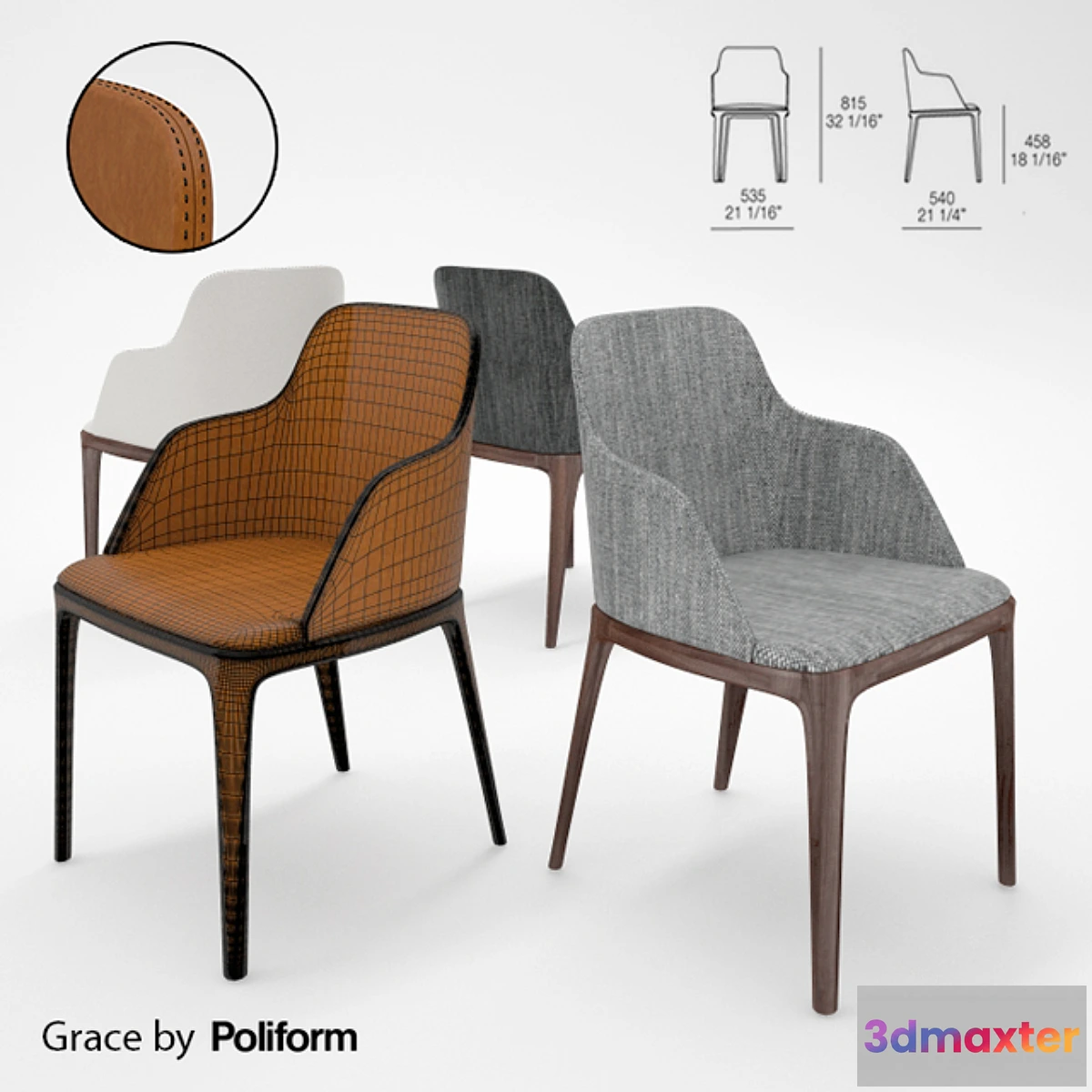 1270463 - Poliform _ GRACE - No.3 3D Max