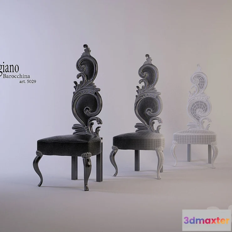 1272396 - Barocchina Rugiano Chair 3D Max