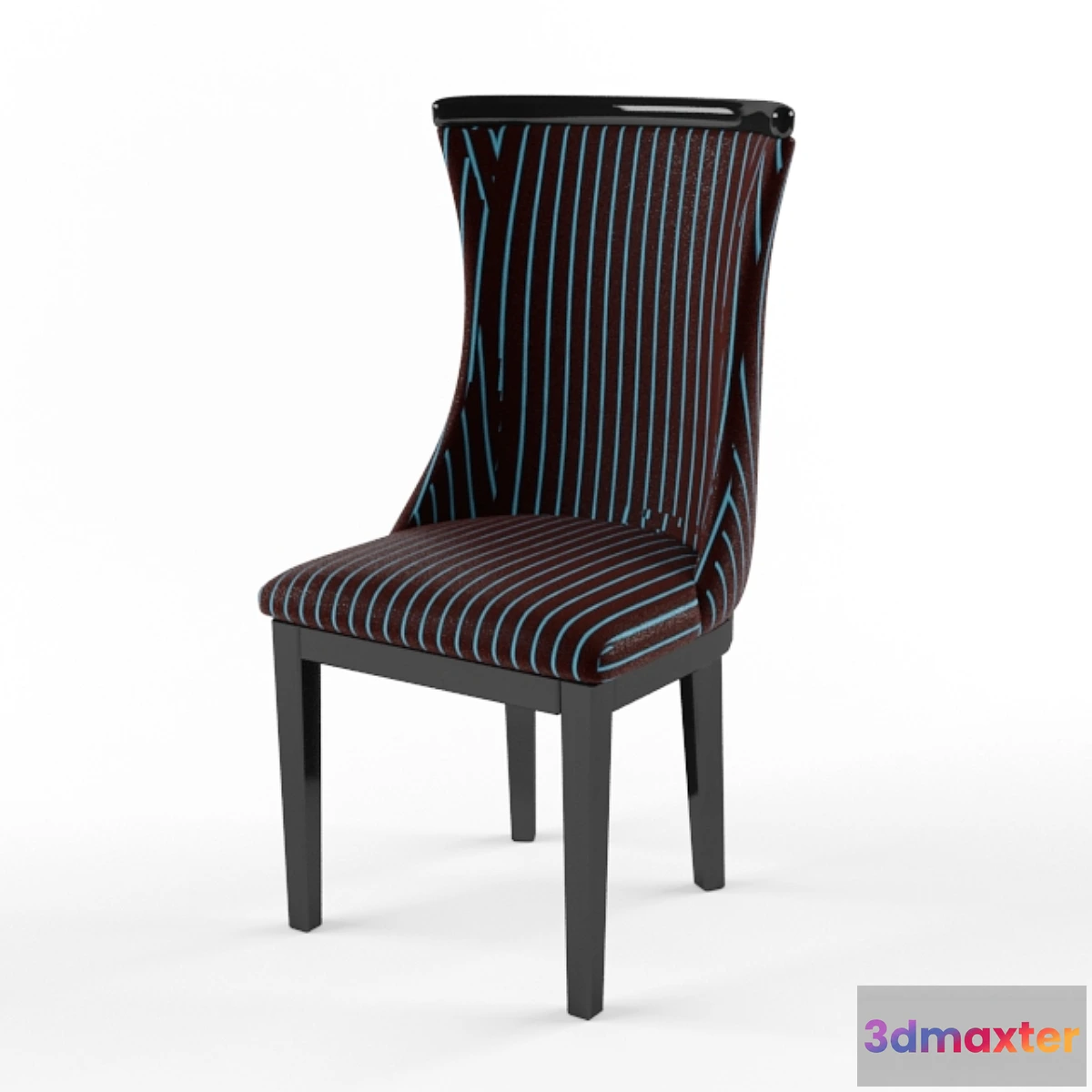 1274298 - Stool soft striped 3D Max
