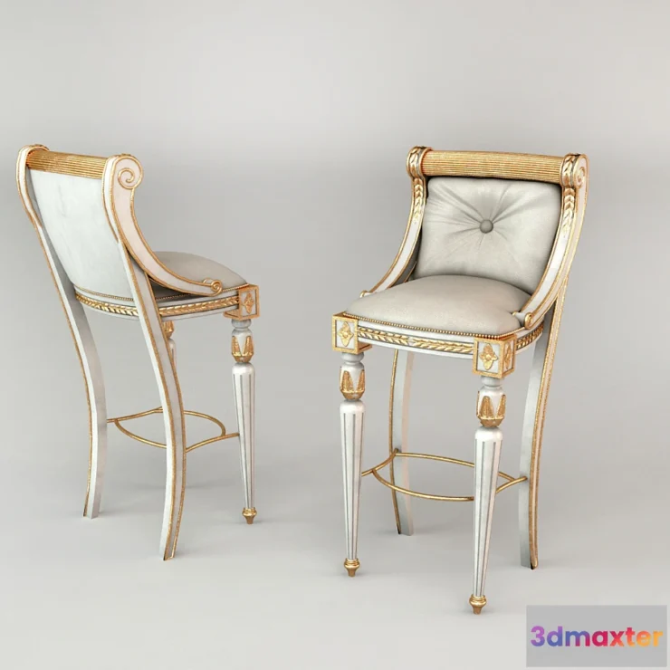 1274446 - Bar Chair Riva 3D Max