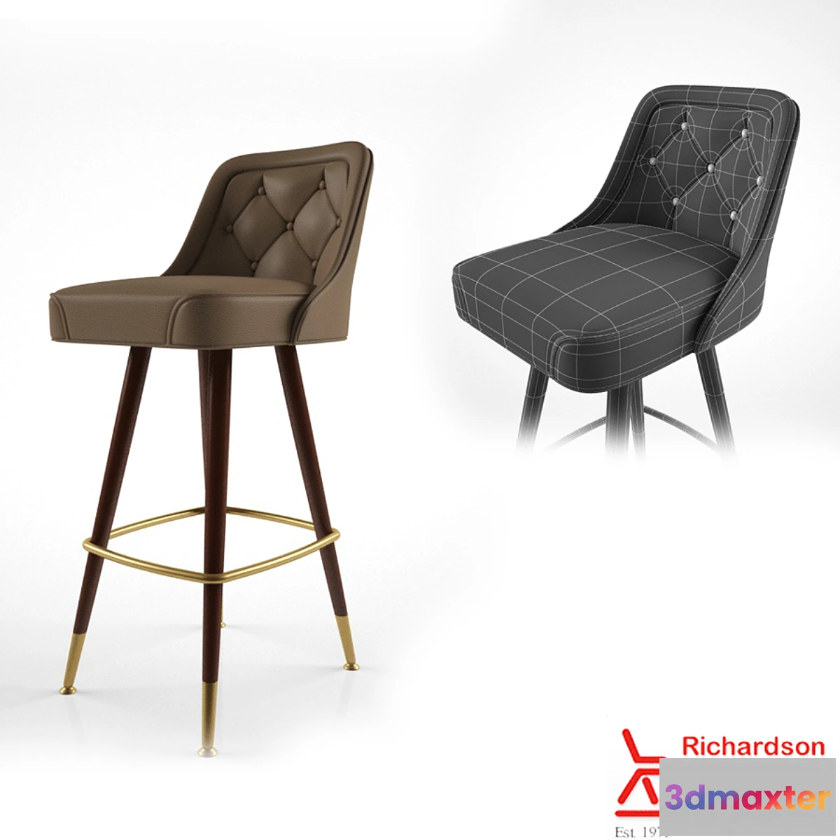 1280108 - Richardson seating corp Bar Stool - 7020 3D Max