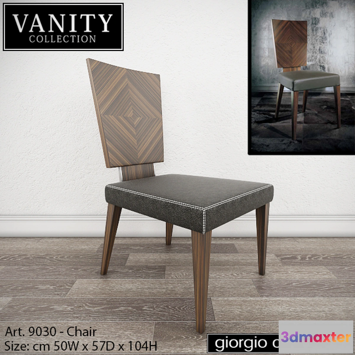 1280296 - GIORGIO COLLECTION Vanity - Art. 9030 - Chair 3D Max