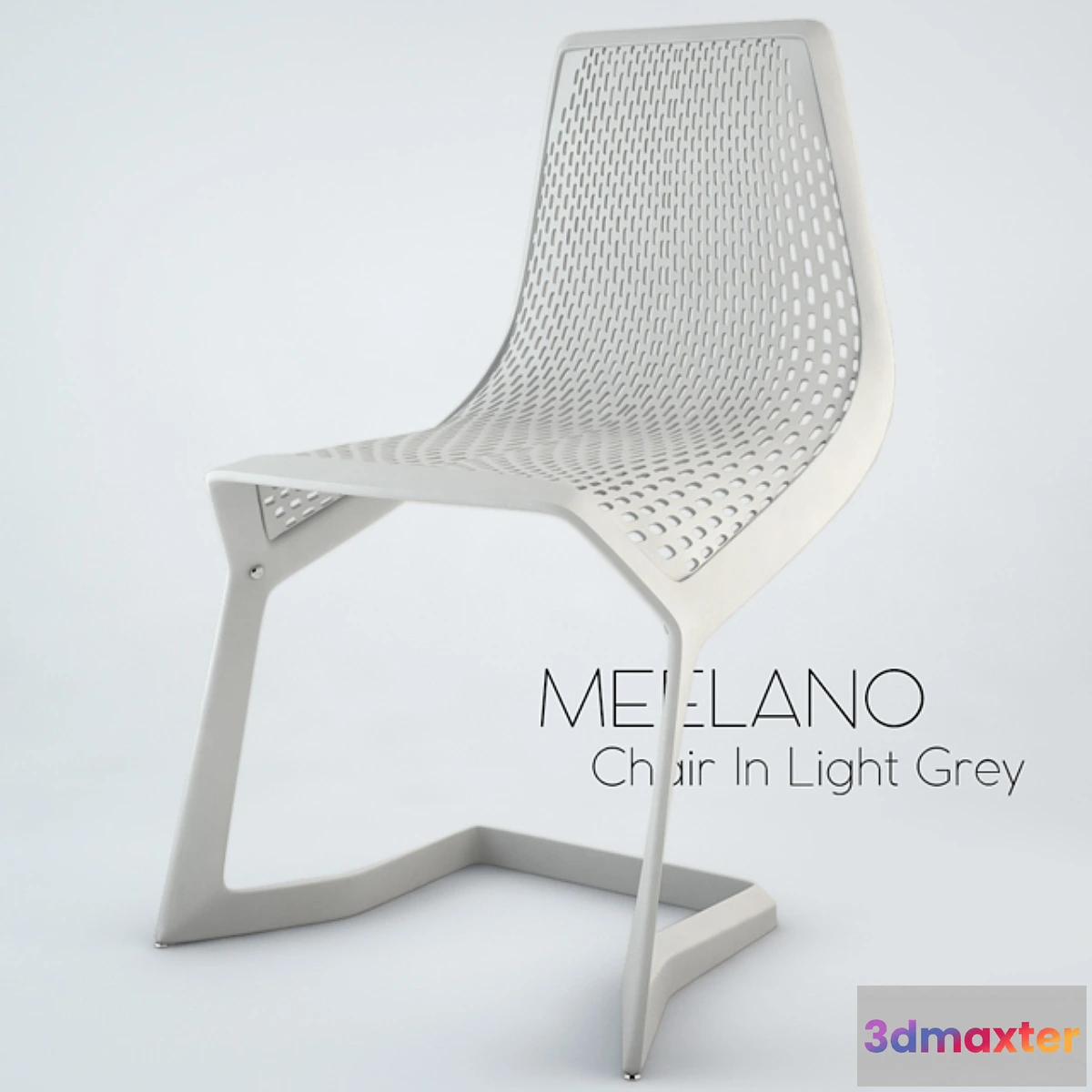 1282810 - Chair In Light Grey Set Of Four - No.2 3D Max