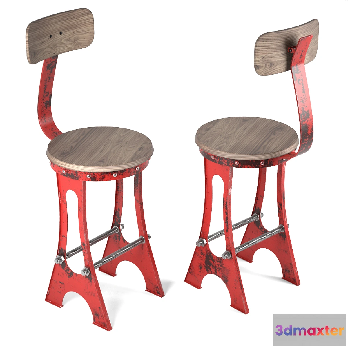 1284002 - A Frame Bar Stool - No.2 3D Max