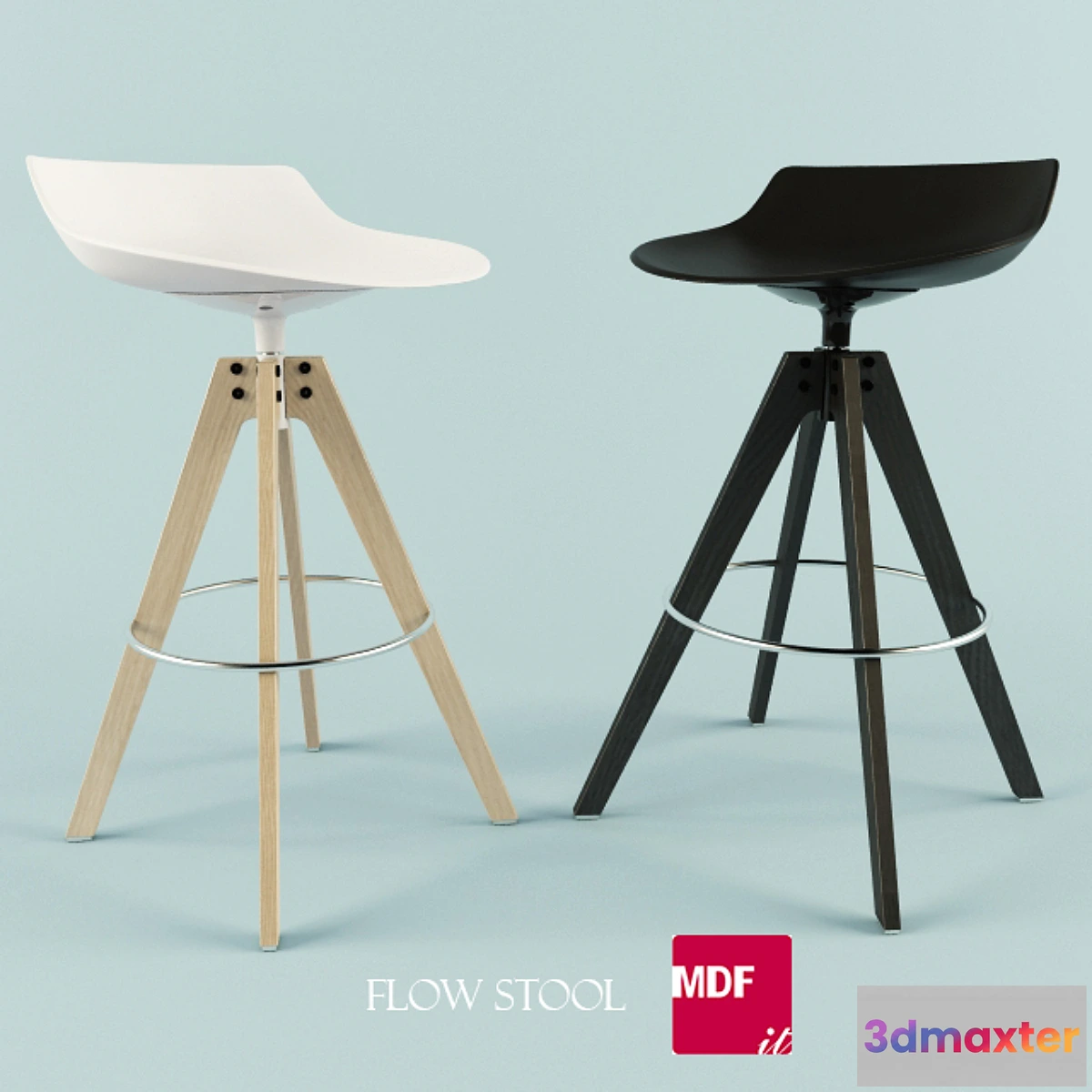 1284336 - MDF Italia FLOW STOOL 3D Max