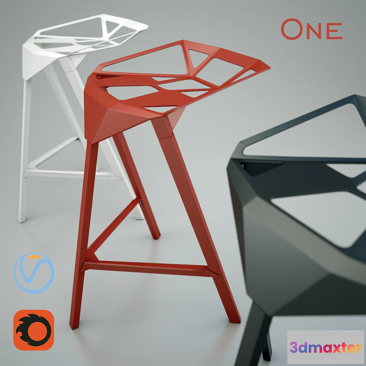 1287424 - Bar Stool ONE 3D Max