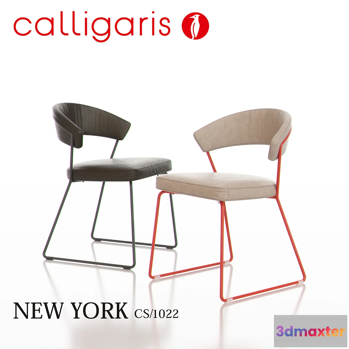 1287558 - CALLIGARIS NEW YORK Metal Chair CS1022 3D Max
