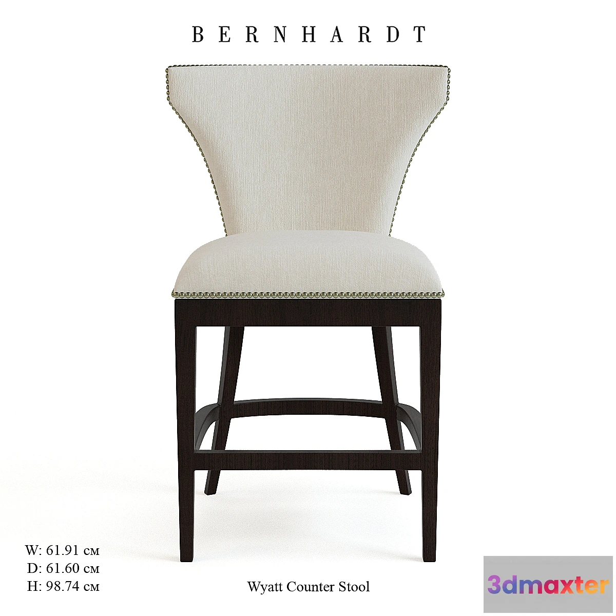 1288396 - Bernhardt Furniture Wyatt Counter Stool 3D Max