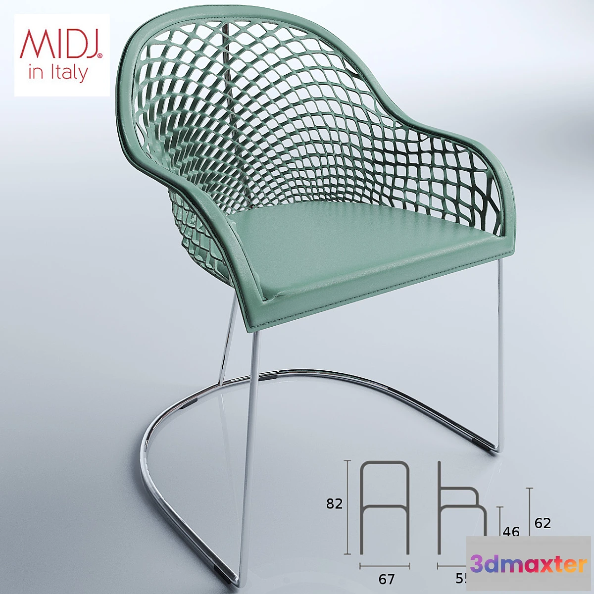 1291193 - Chair with armrests Guapa P 3D Max