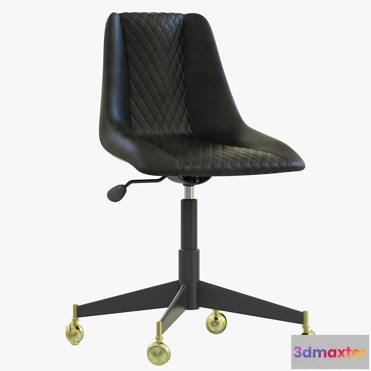 1292955 - Restoration Hardware Bucket Seat Desk Chair 3D Max