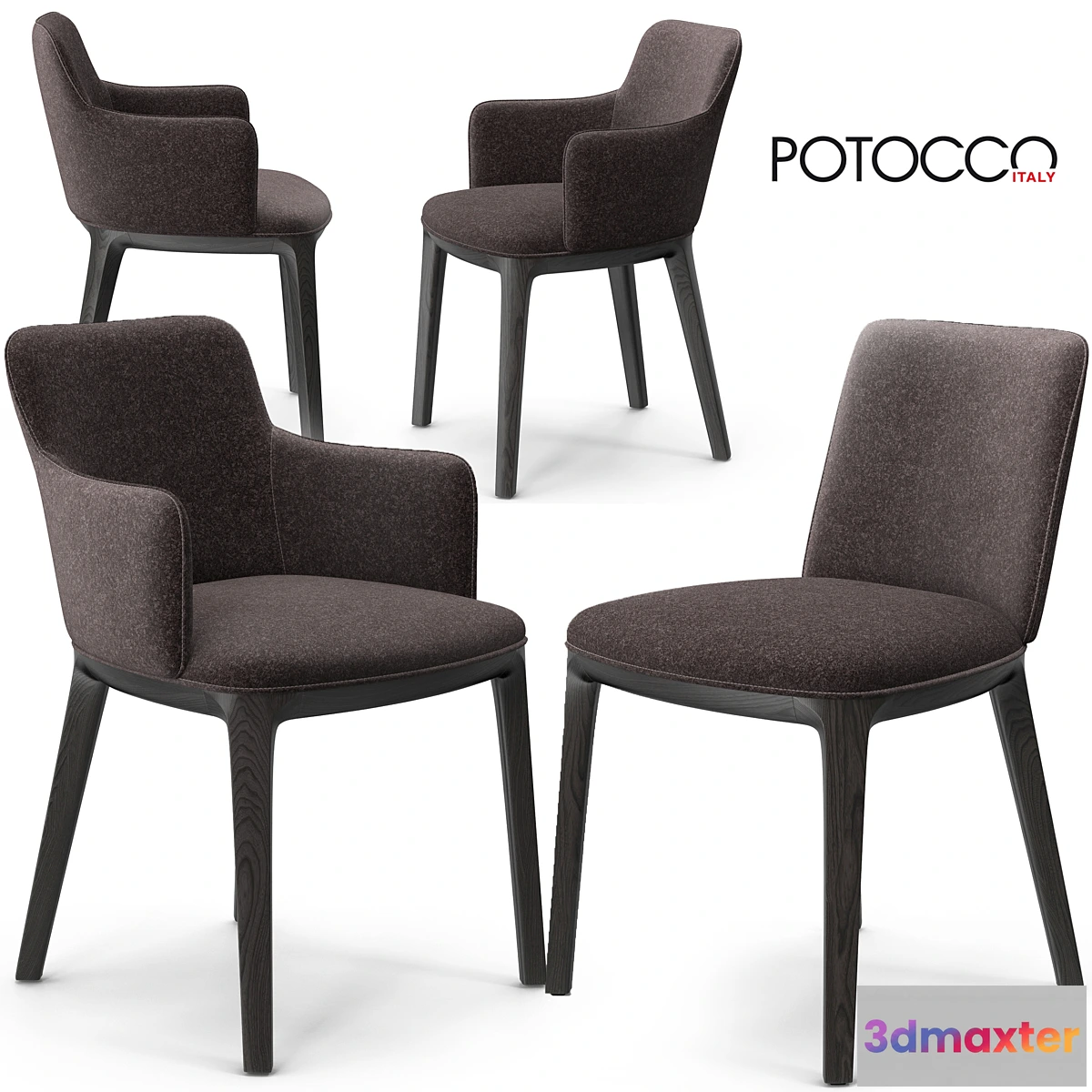 1293667 - Potocco candy chairs 3D Max