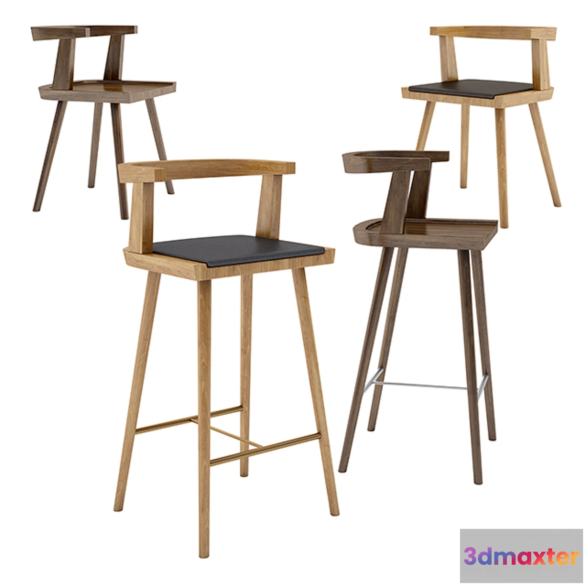 1294261 - Kbh Fumed Oak Chair 3D Max
