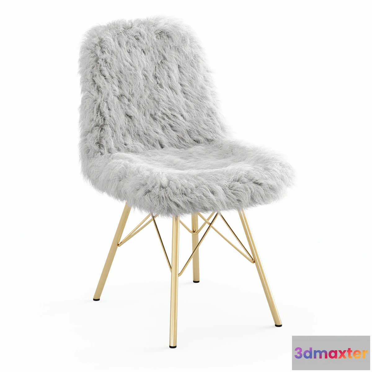 1297012 - Fur white chair 3D Max