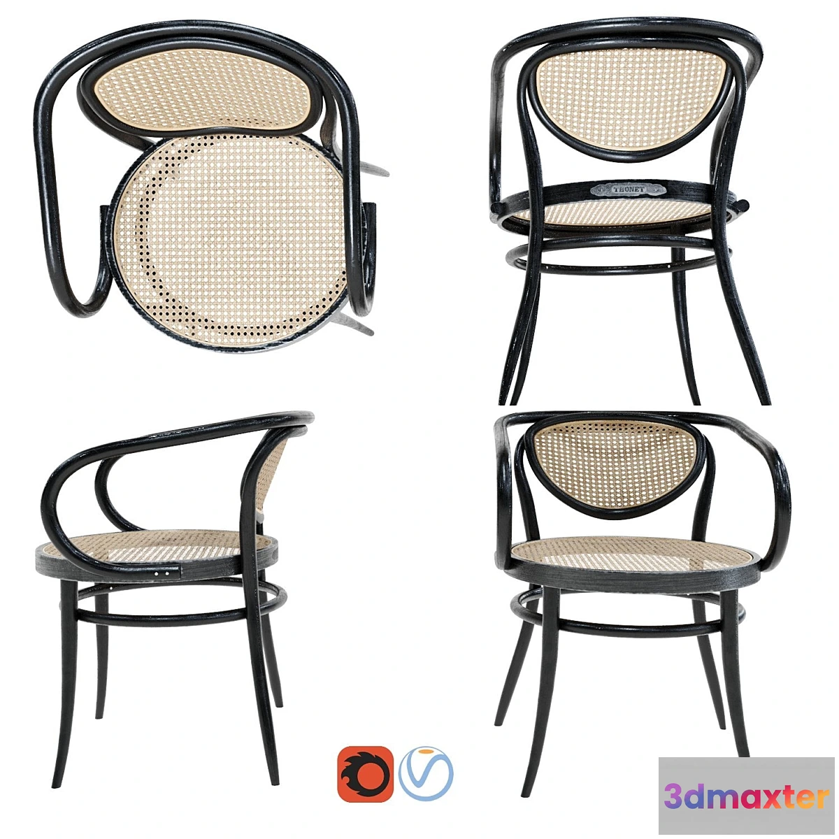 1297584 - Thonet chair 3D Max