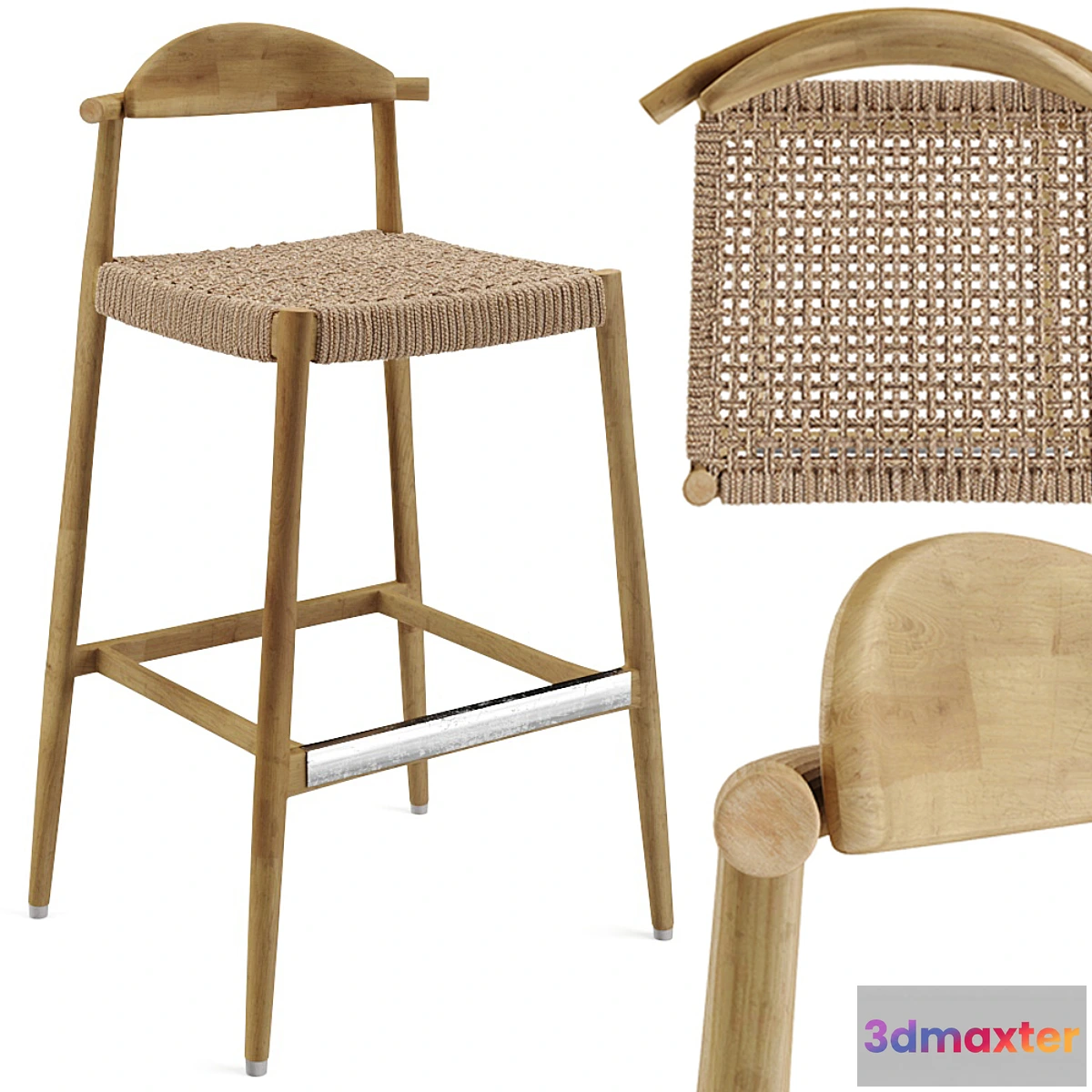 1297964 - Nina Bar Stool seat76 3D Max