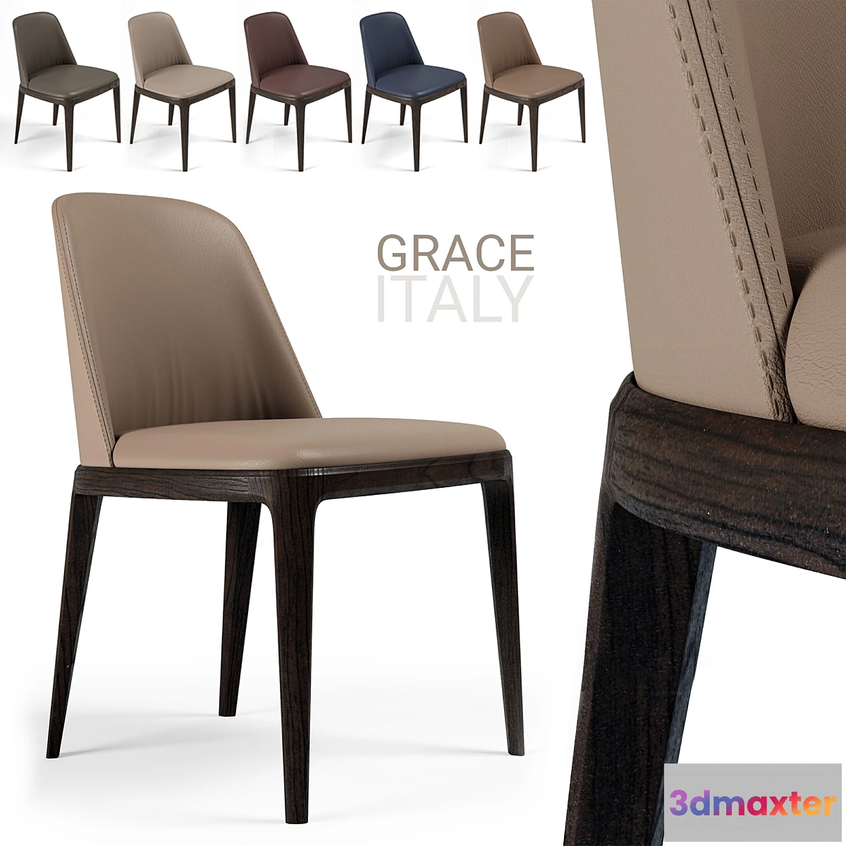 1303293 - Chairs poliform grace 3D Max