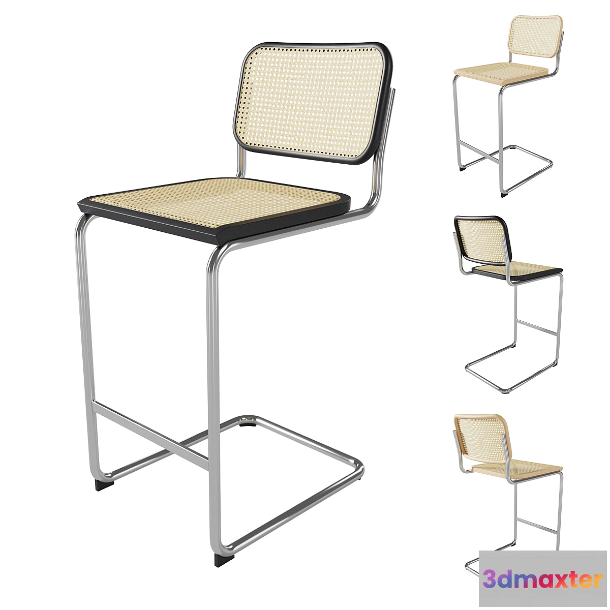 1303420 - Knoll Cesca Stool Cane 3D Max