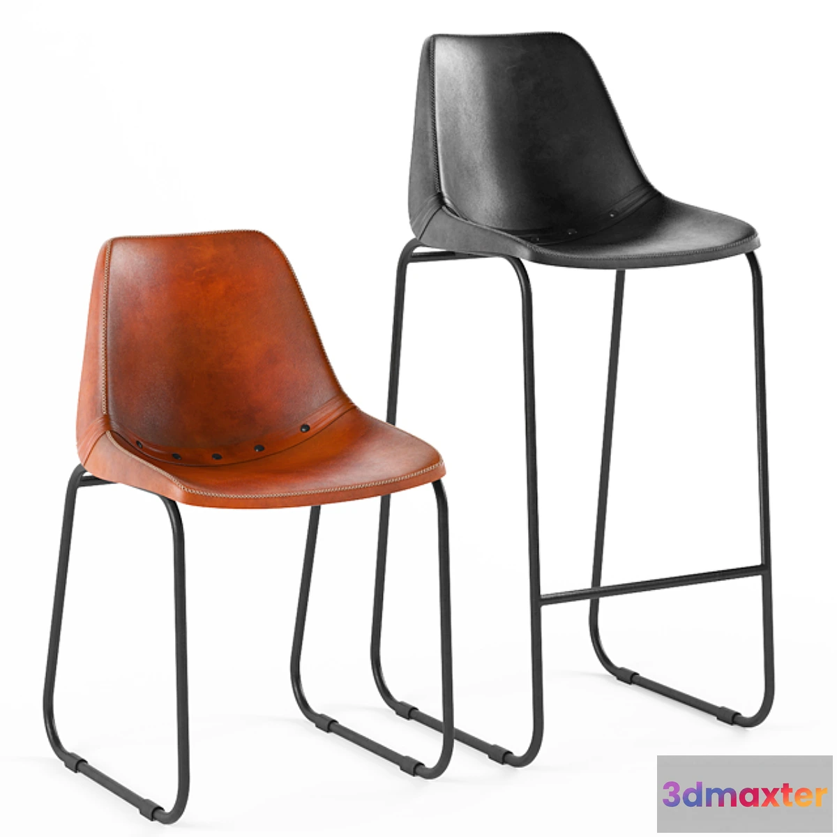 1304149 - Loft Design chairs 007 and 014 model 3D Max