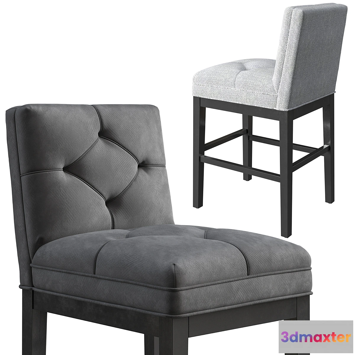 1304474 - Bar Stool Eichholtz Cesare Pebble 3D Max