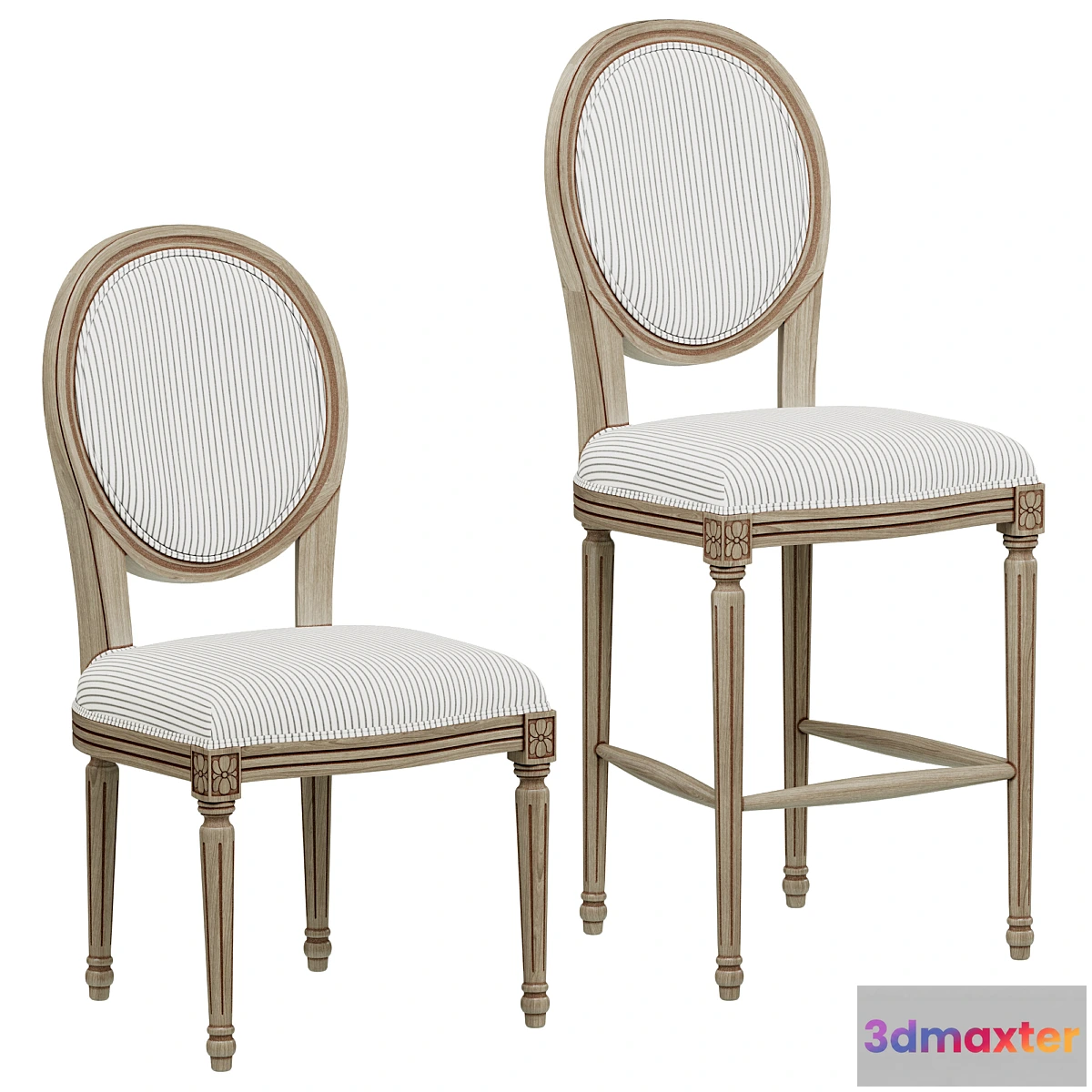 1304815 - Loft Concept French Provence Chair 3D Max