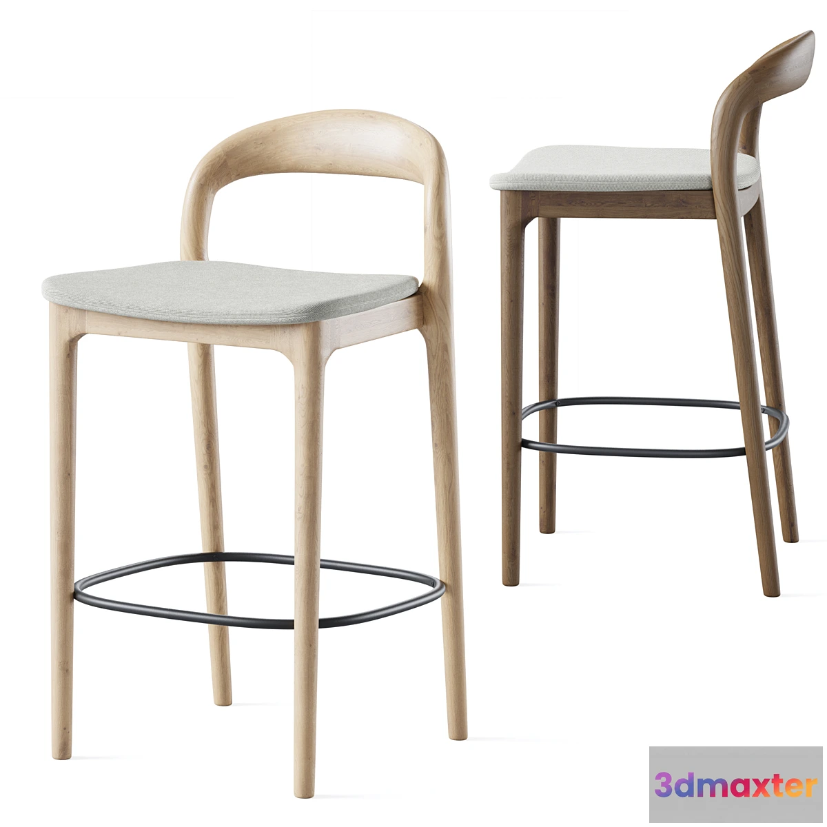 1306616 - Canada semi-bar stool 3D Max