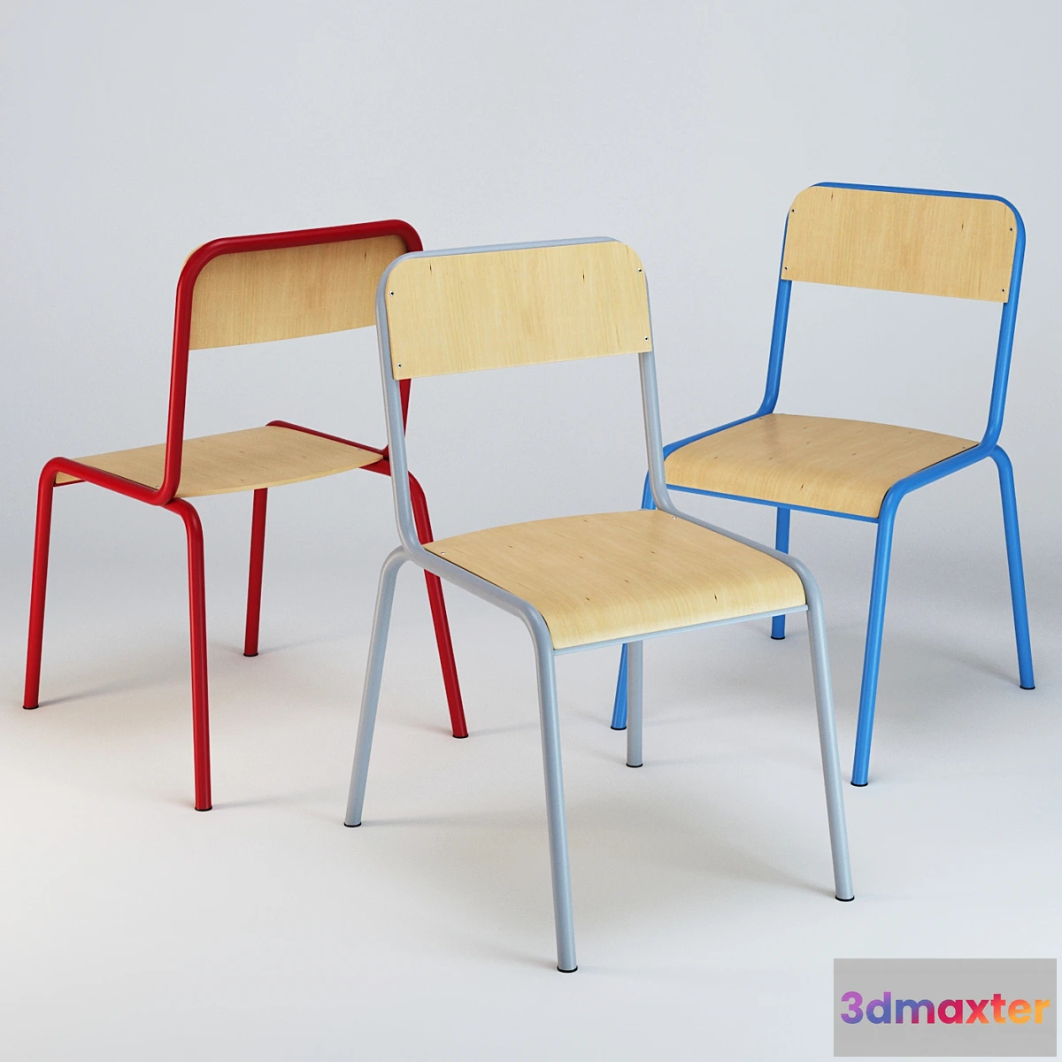 1309631 - Atlas school chair 3D Max